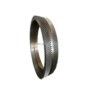 Linyao customized segment rotary kiln cast iron large diameter girth cement mixer ring spur gear