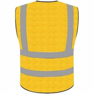 2026 <b>Star</b> Wear Industry Customized Logo Sublimation Printing High Quality <b>Light</b> Weight Breathable Linen Reflective Safety Vest - Product Image 3