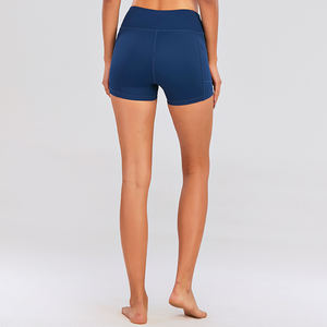 Pantalones Cortos Deportivos de Cintura Alta para Mujer, de Alta Calidad, Sólidos, para Correr al Aire Libre, Entrenamiento, Yoga, Estilo Fitness - Product Image 2