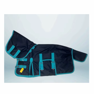 Couverture d'hiver imperméable pour chevaux, avec capuche, couverture de protection contre les intempéries, chaude, durable, réglable, pour écuries, équitation, OEM, approvisionnement en gros, Inde - Product Image 3