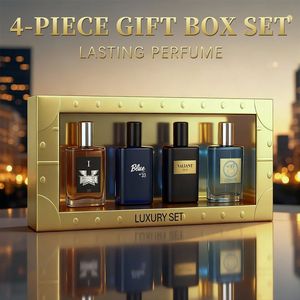 Set Regalo di 4 Profumi da Uomo, 20ml Ciascuno, Aroma Fruttato a Lunga Durata per Festività e Appuntamenti - Product Image 1