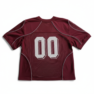 Ropa Deportiva de Poliéster al por Mayor, Último Modelo de Camisetas Americanas Lisas de Malla Oversize para Equipos, Ropa de Fútbol de Alta Calidad - Product Image 1