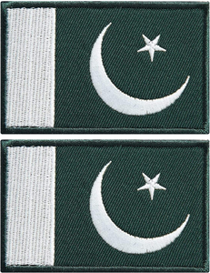 2026 Best Selling Pakistan Flag Embroidery Badges Top Quality Cotton Twill Fabric Hand Embroidered Badges for Online Sale - Product Image 2
