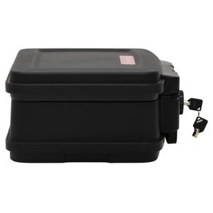 Coffre-fort noir élégant 15''x12.8''x6.5'' pour classement de documents - Product Image 6