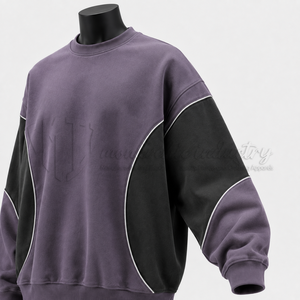 Sudadera Personalizada para Hombre, Cuello Redondo, Bloques de Color, Manga Larga, Estilo Casual, Ropa Urbana - Product Image 6