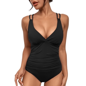 Nouveau Maillot de Bain Luxe Sexy Col en V pour Femme 2023, Maillot de Bain Une Pièce avec Cache-Maillot - Product Image 2