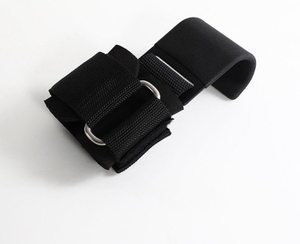 Ganchos para Levantamiento de Pesas para Gimnasio / Ganchos de Agarre para Entrenamiento de Fuerza con Barra y Correas - Product Image 1