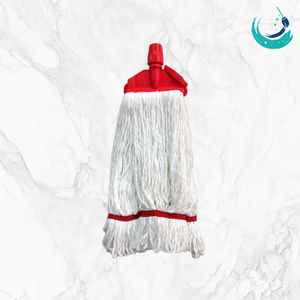 Têtes de balai KSR en fil blanc de haute qualité, type Kentucky, avec support à clip quatre couleurs, auto-essoreur, durables et réutilisables pour le nettoyage des sols - Product Image 4
