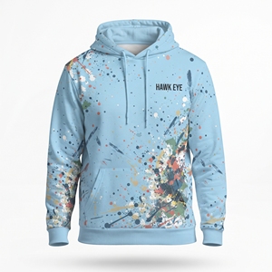 Sweat-shirt de sport pour homme en polyester et coton respirant, imprimé par sublimation, avec poches, idéal pour l'entraînement en salle de sport (vente en gros) - Product Image 3