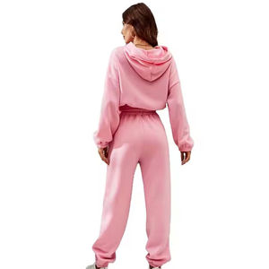 Vêtements de sport pour femmes, haut à manches courtes et longues, pantalon de sport décontracté, vêtements de fitness, matériau doux qui vous garde au confort, - Product Image 2