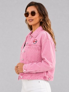 Gilet en jean en coton premium pour femme, sans manches, style classique avec fermeture boutonnée et style décontracté intemporel - Product Image 2