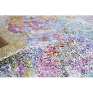 Tapis rectangulaire artisanal DreamCraft en bambou noué à la main/écorce de bambou, motif abstrait, art de sol, ivoire élégant, Vietnam - Product Image 3