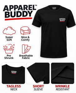 เสื้อยืดแขนสั้นผู้ชายแบรนด์ AMY ผ้าฝ้าย 100% ทรงปกติ รับสกรีนโลโก้ ขายส่ง - Product Image 4