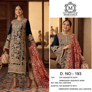 Salwar Kameez Tradicional para Mujer en Faux Georgette - Sin Arrugas, Protección Solar, Materiales Reciclados, Secado Rápido, Corte Regular - Product Image 5