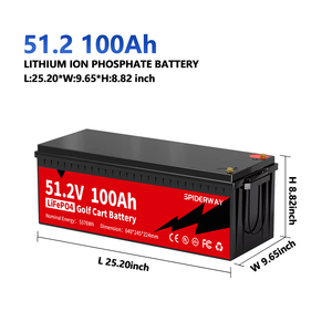 Batterie de chariot de golf LiFePO4 36V 100Ah, batterie lithium-fer-phosphate à décharge profonde 4032Wh pour camping-car, marine et stockage d'énergie - Product Image 2