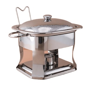Nueva cazuela moderna de acero inoxidable, olla caliente de Metal, calentador de alimentos elegante, olla caliente para buffet para casas, fiestas, hoteles, uso de villas - Product Image 5
