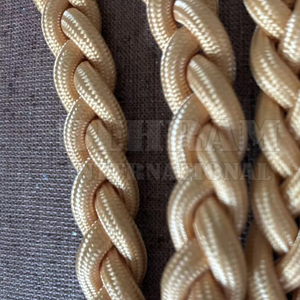 Aiguillette Tactique de Haute Qualité, Accessoires de Cordons d'Épaule Uniformes, Tressée en Fil Métallique Doré et Argenté, pour Vêtements - Product Image 3