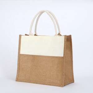 Bolsa de Compras de Yute Reutilizable y Moderna para Uso Diario en Comercios - Product Image 1