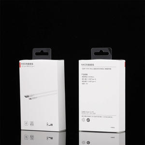 Cajas de cartón personalizadas para productos electrónicos, cables USB, accesorios para cajas de carga - cajas de cartón negras. - Product Image 6