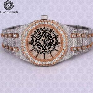 Charm_Jewells Stainless Steel <b>Diamond</b> <b>Watch</b> Round Analog Dial Sapphire Crystal Luxury Fashion Unisex Butterfly Clasp - Product Image 1
