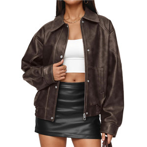 Veste en cuir pour femme, style moderne, collection hiver, fabriquée au Pakistan, conçue pour un look tendance et confortable. - Product Image 1