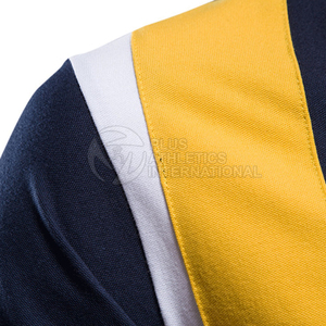 Chemise à manches courtes unie pour homme en tissu tricoté respirant, design personnalisé, coton, grande taille, haute qualité - Product Image 4