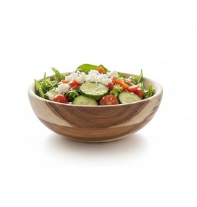 2026 Bol à salade en bois, bol de service pour salade de fruits, bol en bois - Product Image 1