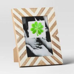 Handmade Modern Photo <b>Frame</b> in Luxury Style Customized with White Bone and Wooden Inlay UV <b>Printed</b> - Product Image 4