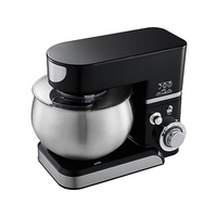 Batteur sur socle planétaire Sudex 1300W en acier inoxydable, tête inclinable, 6 vitesses, moteur AC en cuivre pur, capacité 5L, affichage LED de la puissance