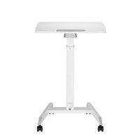 Bureau de travail mobile réglable en hauteur avec pédale et plateau inclinable