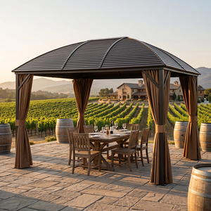Commercial Hardtop <strong>Gazebo</strong> Waterproof <strong>Heavy</strong> <strong>Duty</strong> 3*3m 3*4m Solution Aluminum Pergola for Hotel Resort Project Factory - Product Image 2