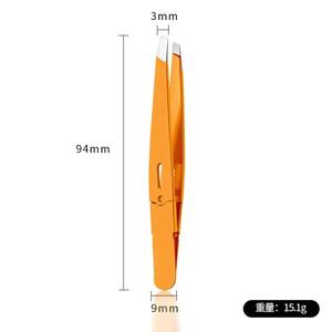 Pince à Épiler Sourcils de Haute Qualité, Colorée, pour Épilation Fine, en Acier Inoxydable, Inclinée, Outil de Maquillage pour l'Épilation des Sourcils - Product Image 6