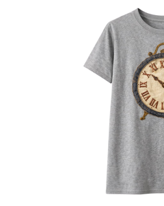 Vintage Roman Clock Graphic T Shirt Women Casual Short Sleeve Crew Neck Cotton Tee Summer Streetwear Fashion <b>Top</b> Custom Print - Product Image 3