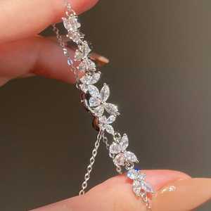 Hallmark Silver Minimal Sparkling Butterfly <b>Bangle</b> <b>Bracelet</b> - Product Image 2