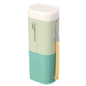 Estuche y Portavasos Portátil de Plástico para Cepillo de Dientes con Vaso para Enjuague Bucal, Duradero y Fácil de Limpiar, Organizador de Viaje y Baño - Product Image 6