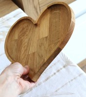 Valentijnsdag cadeau hartvormig acacia houten dienblad romantisch hartvormig bord voor dessert sieraden snacks opbergruimte groothandel
