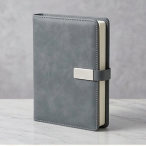 Aurelux <b>A5</b> Premium PU Leather Magnetic Plate Notebook Multicolor Business <b>Diary</b> with Custom Logo for Executive Office Use 80 GSM - Product Image 1