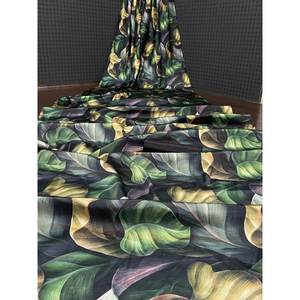 Saree งานพิมพ์ดิจิตอลพร้อมเสื้อ unstitched สีดำเอฟเฟกต์4D ผ้าไหมนุ่มน่าดึงดูด - Product Image 1