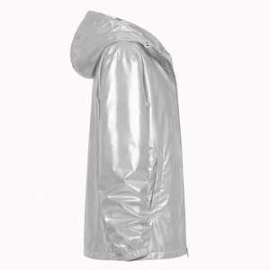 Vestes brillantes pour hommes, légères, métalliques, à manches longues, pour soirée, club de nuit, trench-coat brillant, sweat à capuche, manteau disco, vestes pour hommes - Product Image 5