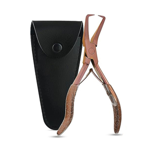 Accessoires professionnels pour l'élimination des extensions de cheveux, outils pour extensions de cheveux à micro-anneaux, pinces, conception personnalisée en acier inoxydable - Product Image 1