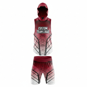 Uniforme de Fútbol 7V7 de Primera Calidad, Transpirable, en Spandex/Poliéster, Diseño Personalizado, Impresión por Sublimación, Ropa Deportiva OEM sin Mangas - Product Image 1