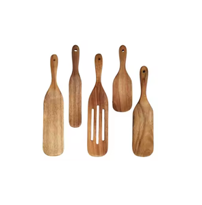 Espátula de Madera Maciza Personalizada con Cabeza Larga, Resistente al Calor y Segura para Alimentos, Ideal para Cocinar y Hornear - Product Image 2