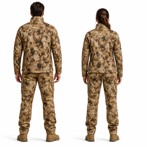 Ensemble tactique de camouflage désertique personnalisé 2026 pour hommes et femmes, veste softshell et pantalon cargo pour la chasse - Product Image 2