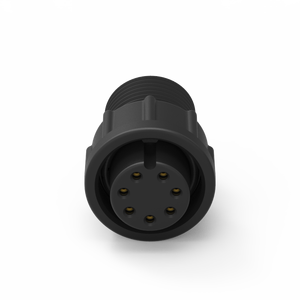 Conector de Cable Moldeado a Prueba de Agua IP67 con Contacto de Latón de 7 Pines, Tamaño B, Corriente Nominal de 5A - Product Image 3