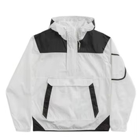 Veste coupe-vent surdimensionnée en polyester Oxford imperméable, respirante et résistante au vent, personnalisable pour la mode et les activités de plein air