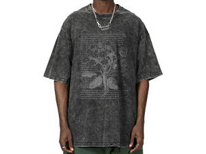 เสื้อยืดพิมพ์ลายดิจิทัลสำหรับผู้ชาย สไตล์ลำลอง คอกลม แขนสั้น ผ้าถักเนื้อฟลีซ 180 กรัม ผ้าฝ้าย 100% ระบายอากาศได้ดี - Product Image 4