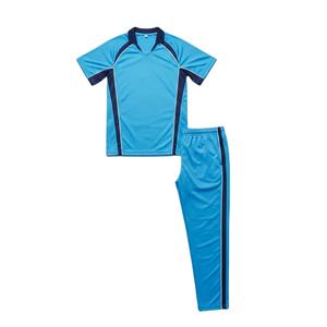 กางเกงและเสื้อคริกเก็ตไซส์ใหญ่ น้ำหนักเบา โพลีเอสเตอร์ 100% สวมใส่สบาย พิมพ์โลโก้และหมายเลขได้ตามสั่ง ชุดคริกเก็ตสั่งทำพิเศษ - Product Image 3