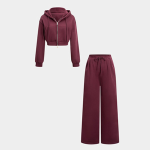 Robe pull en maille côtelée rose unie à col rond et manches longues pour femme, coupe ample, longueur midi, collection hiver Crest Knit - Product Image 2