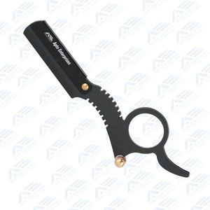 Maquinilla de afeitar de peluquero de borde recto, maquinilla de afeitar recta Premium con cuchillas desechables para aseo profesional de Apto Enterprises - Product Image 4