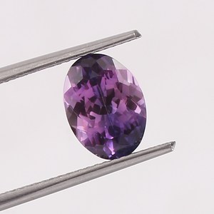 Zafiro de Ceilán natural morado y rosa, piedra preciosa ovalada suelta de alta calidad para la fabricación de anillos y joyería. - Product Image 4